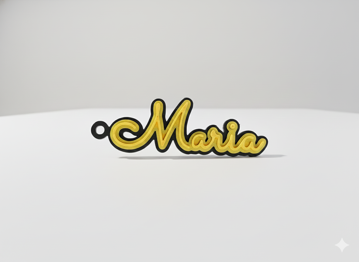 Custom 3D Printed Name Tag – Personalized Name Keychain / Bag Charm
